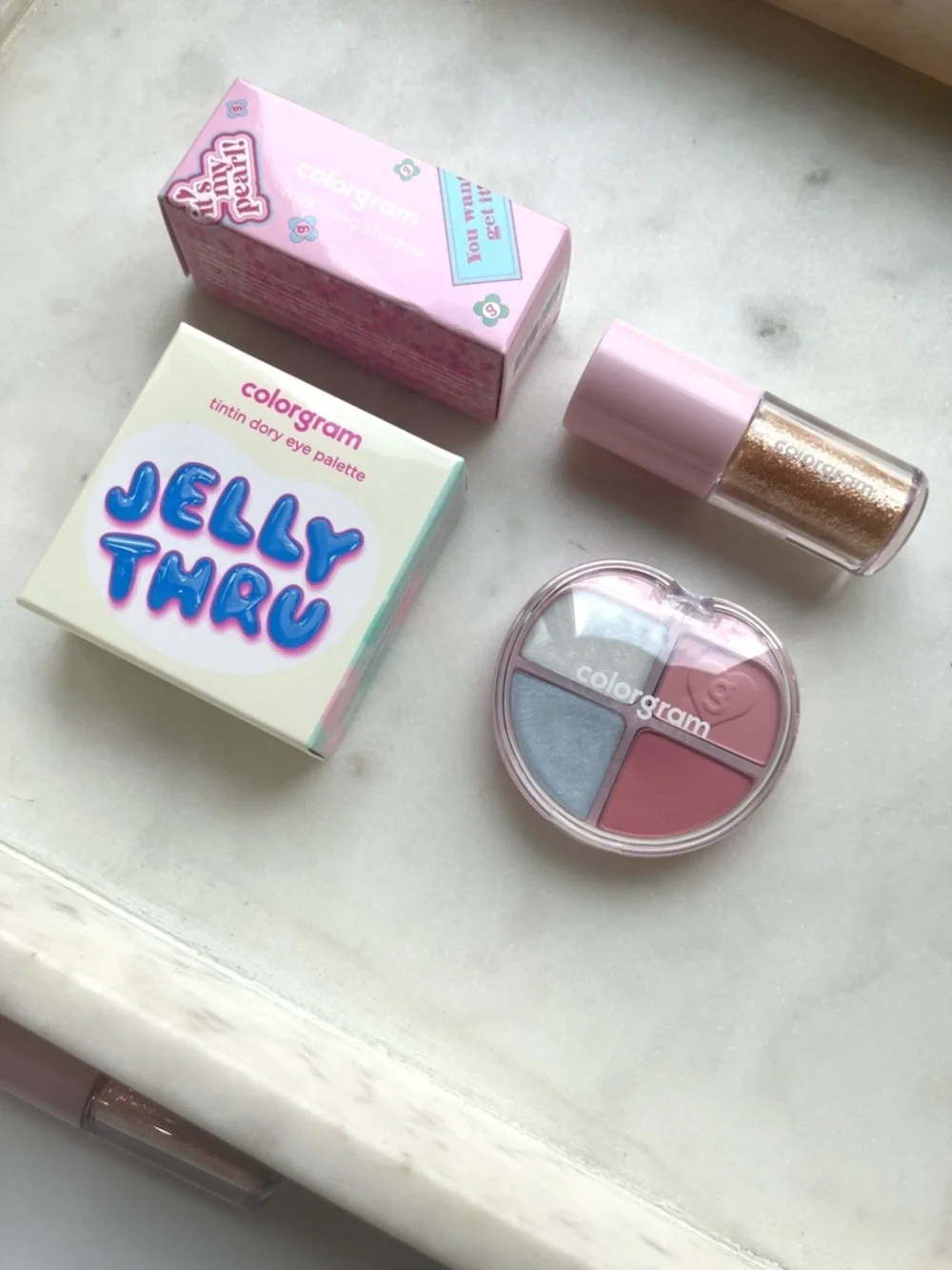 💜 SET OF 2, COLORGRAM Eyeshadow Palette & Liquid Glitter Eyeshadow